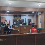 Terdakwa Z saat menjalani sidang dengan agenda tuntutan dii Pengadilan Negeri Tuban, Selasa (8/10/2024).