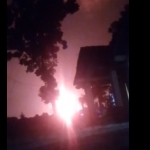 
Foto screenshot hasil rekaman video amatir warga sekitar Lapangan Gas JTB.