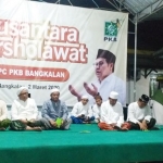 Ketua DPC PKB Bangkalan H. Ir. Mondir Rofii dalam acara Nusantara Bersholawat.