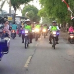 Patroli bersama saat melintas di jalan Telang-Kamal Bangkalan.