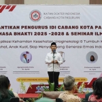 Wali Kota Pasuruan saat memberi sambutan.