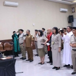 Pengangkatan sumpah panitia Ajudikasi dan Satgas PTSL 2025 Kantah Kabupaten Pasuruan.