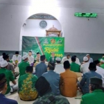 GP Ansor bersama Banom NU dan Remaja Masjid se Kecamatan Gayungan berbaur dalam kegiatan Majelis Dzikir dan Salawat Rijalul Ansor, Jumat (11/9/2020) malam. foto: istimewa
