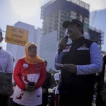 Menteri Sosial RI Saifullah Yusuf atau Gus Ipul menghadiri peringatan Hari Braille Sedunia di kawasan Patung Kuda, Monas, Jakarta Pusat, Minggu (5/1/2025). Foto: Ist.