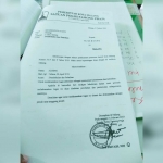 Surat panggilan diklat untuk korban yang ditandatangani Kasatpol PP Priyadi diduga palsu. foto: IWAN/ BANGSAONLINE