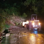 Pohon tumbang dan tanah longsor di kawasan Payung II dan Klemuk Songgoriti, Kelurahan Songgokerto, Kota Batu, Jumat (5/2/2021) dini hari.