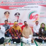 Agenda Mensos RI, doa bersama dan penyerahan bantuan di aula pendopo. foto: ist