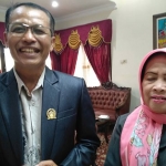Sugiono Ketua Fraksi PDIP DPRD Kota Malang, dan Retno Sumarah, Wakil Ketua DPRD Kota Malang.