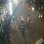Tangkapan layar CCTV Aksi curanmor 