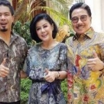 DARI KIRI: Bambang Reguna Bukit (Bams), Desiree Tarigan, dan Hotma Sitompul ketika masih akur sebagai suami istri. Foto: instagram  