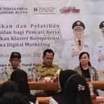 Pelatihan digital marketing yang digelar Disnaker Kabupaten Blitar.