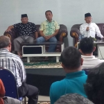 Rapat koordinasi puluhan cabor untuk memenangkan Imam Sunyono dalam pemilihan Ketua KONI Kabupaten Mojokerto di GH Pacet.