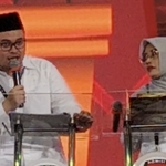 Paslon Dhito-Dewi di debat Pilbup Kediri 2024