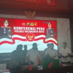 Konferensi pers Polres Mojokerto Kota