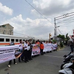 Kampanye keselamatan yang dilakukan KAI.
