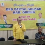 Ketua Golkar Gresik, Ahmad Nurhaimim (kiri) saat konsolidasi partai, 21 Desember 2024. Foto: Ist.