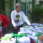 Persiapan penataan koper milik CJH asal Tuban yang hendak diberangkatkan ke Surabaya.