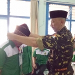 Pegiat media sosial, Abu Janda Al Boliwudi menjadi istruktur dalam Pelatihan Kepemimpinan Dasar (PKD) GP Ansor Kota Surabaya. foto: DIRI ROSADI/ BANGSAONLINE