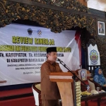 Wakil Bupati Bangkalan saat memberi sambutan.