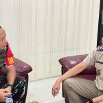 Dandim 0819/Pasuruan saat bersama Kepala Kantah Kabupaten Pasuruan.
