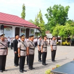 Apel serah terima jabatan di Mapolres Probolinggo Kota.