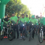  Kodim 0826/Pamekasan launching Brawijaya Cycling Club (BCC) yang dilakukan dengan aksi gowes bersama di Makodim Jalan Letnan Maksum No. 12 Pamekasan, Jumat (11/5) Pagi.