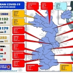 Peta sebaran Covid-19 di Gresik.