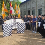 Pemberangkatan peserta mlaku bareng. (Ist).