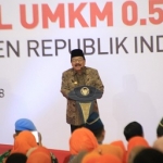 Pakde Karwo saat memberikan kata sambutannya di Jatim Expo, Surabaya, Jumat(22/6).