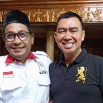 Calon Wali Kota Malang H. M. Anton (kanan) bersama Cahyadin.