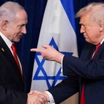 Donald Trump dan Benjamin Netanyahu. Foto: The Guardian