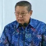  Mantan Presiden Susilo Bambang Yudhoyono (SBY) saat menyampakan pidato politik di Hotel Avenzel, Kota Bekasi, Rabu malam, 7 Februari 2024. Foto: TVONE