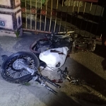 Sepeda motor korban di TKP. Foto: Ist