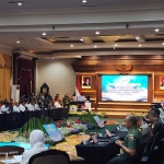 Suasana kegiatan Rakor yang digelar di Gedung Negara Grahadi, Surabaya, Selasa (17/12/2024)