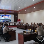 Latpraops yang digerlar di Aula Hayam Wuruk Polres Kota Mojokerto