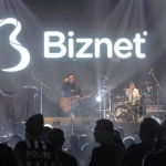 Suasana Biznet Festival di Lapangan Gajah Mada Kota Kediri, Sabtu (14/9) malam.