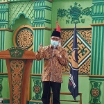 Kapoksi II DPR RI Aminurokhman saat sosialisasi empat pilar kebangsaan di ITSNU Pasuruan, Senin (8/2/2021). (foto: ist)