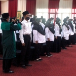 Para pejabat saat dilantik di Gedung Gradika, Kota Pasuruan, Senin (12/09/2022).