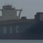 Kapal kontainer MSC Francesca yang tertahan di selat Hormuz