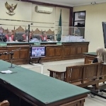 Sidang vonis Pengadilan Tipikor Surabaya kepada terdakwa DF