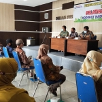 Pelatihan PKM penerima Program Kotaku di Aula Dinas Perkim Kabupaten Jombang.