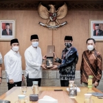 Wali Kota Pasuruan Gus Ipul dan Wawali Mas Adi beserta jajaran pejabat Kota Pasuruan saat mengunjungi Kemenparekraf.