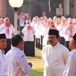 Wali Kota Pasuruan, Saifullah Yusuf, saat menghadiri apel yang diikuti seluruh PPPK.