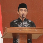 Wakil Wali Kota Pasuruan saat membuka sosialisasi kelembagaan partai politik bertempat di Aula Hotel BJ Perdana, Kamis (1/12/2022).