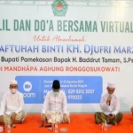 Tahlil dan doa untuk almarhumah Ibunda Bupati Pamekasan juga dilaksanakan secara virtual dilaksanakan di empat kabupaten di Madura.