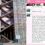 Bangunan gedung MIPA tempat bunuh diri korban (kiri), serta pesan cerita salah satu mahasiswa korban kepada temannya. foto: rusmiyanto/BANGSAONLINE