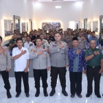 Rapat koordinasi kesiapan pengamanan kegiatan pengesahan warga baru pencak silat di Gedung Tribrata Polres Pasuruan, Rabu (26/07/2023).