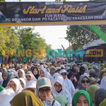 Fun Walk di Alun-Alun Kraksaan, Kabupaten Probolinggo. Foto: ANDI SIRAJUDIN/BANGSAONLINE