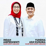 Pasangan bakal calon Bupati dan Wakil Bupati Lumajang, Indah Amperwati dan Yudha Adji Kusuma.