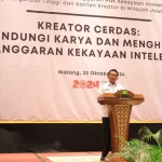 Kepala Kanwil Kemenkumham Jatim saat memberi sambutan.